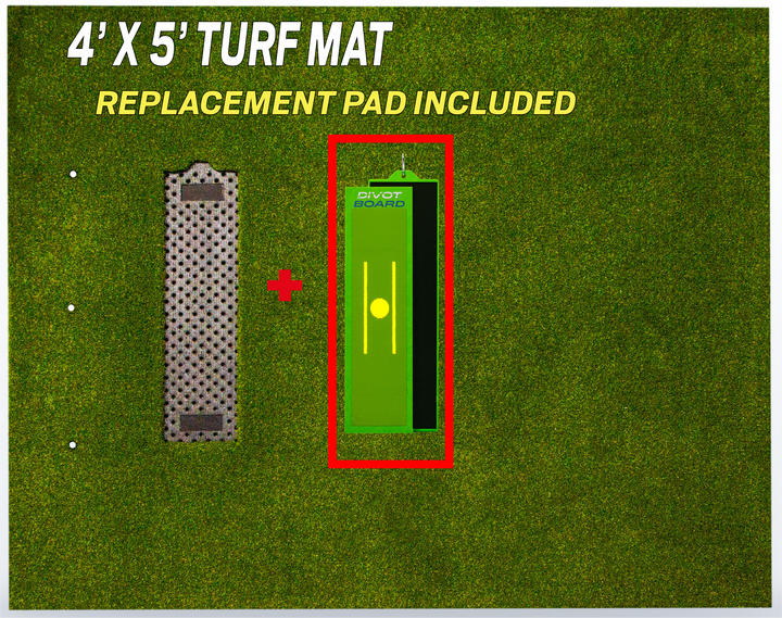 Divot Board Turf Mat 4x5 - Mat Only - Perfect for Existing Divot Board Owners